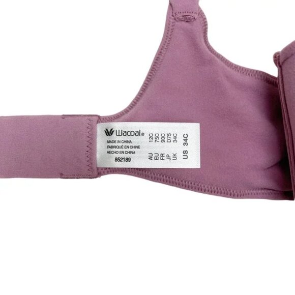 Wacoal Bra Womens 34C Lilac How Perfect Wire-Free NWOT - Picture 5 of 6